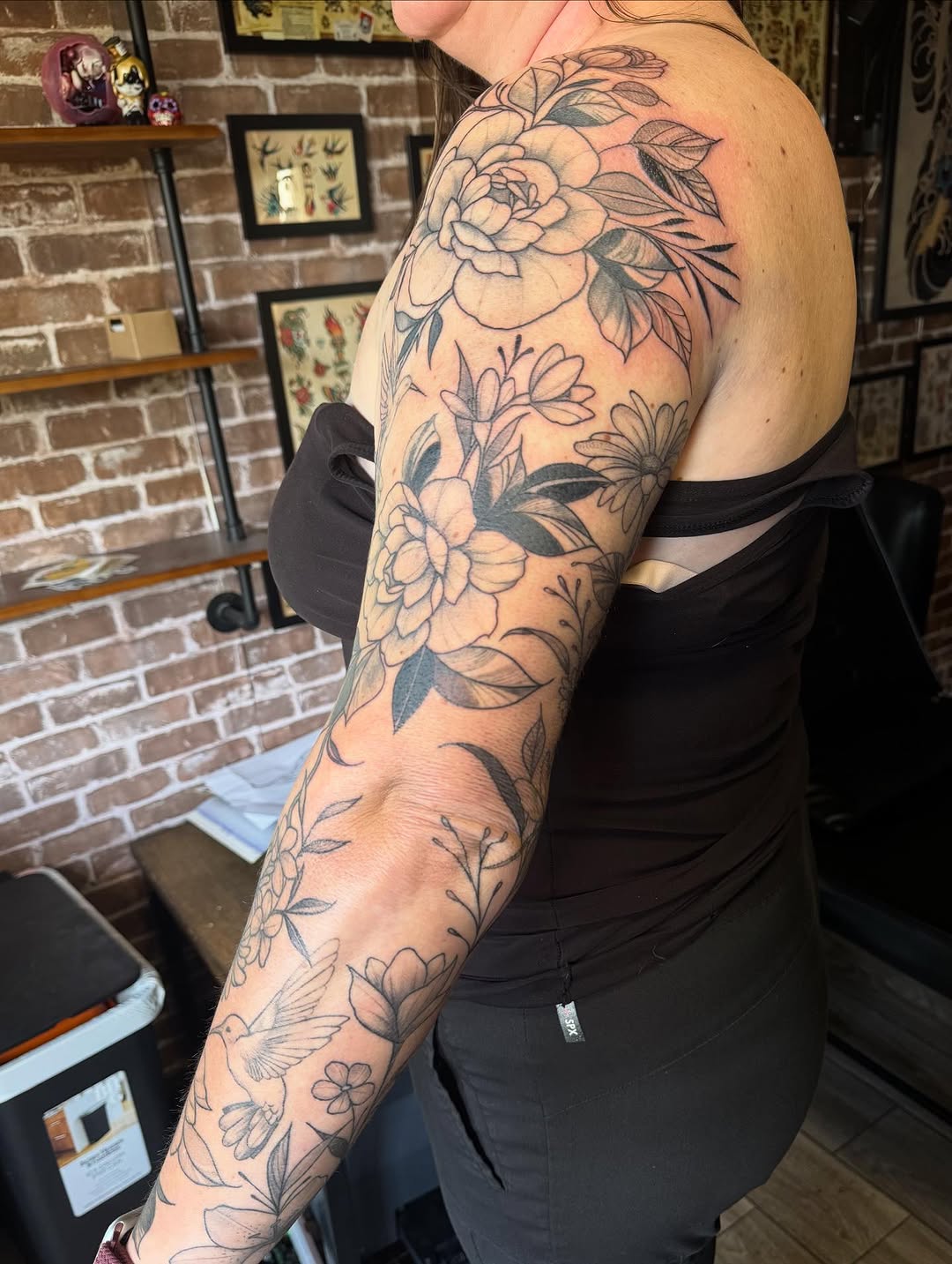 Tattoo by @mikailastattoos — black_and_grey