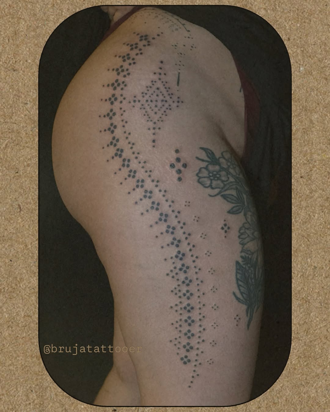 Tattoo by @brujatattooer β dotwork, geometric