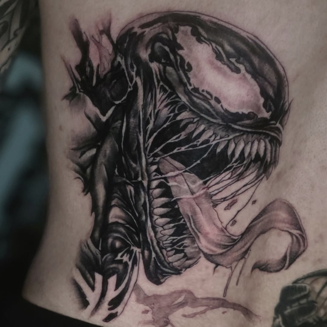 Tattoo by @moosetatts — realism, black_and_grey