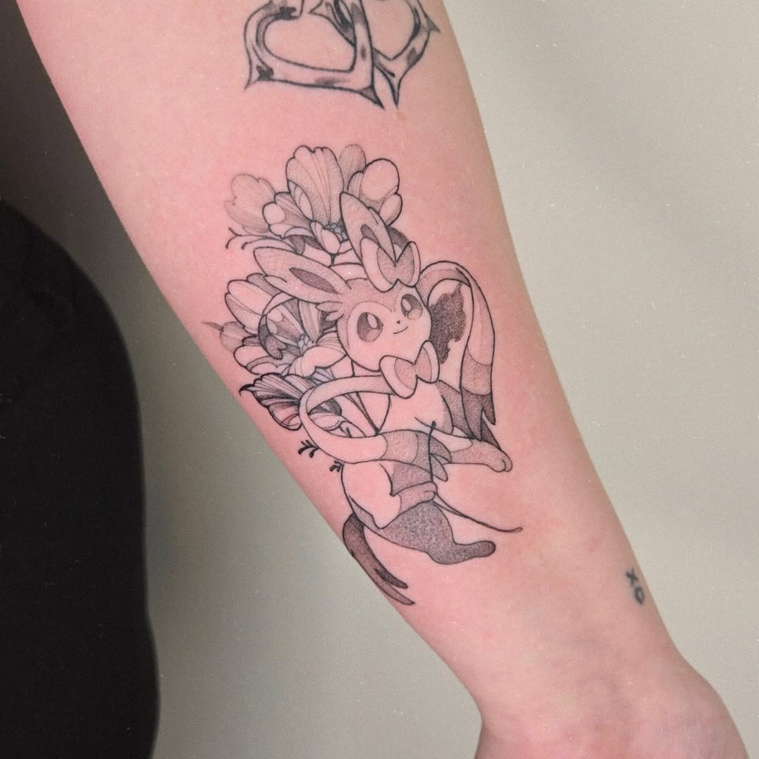Tattoo by @savshimi — anime, fine_line