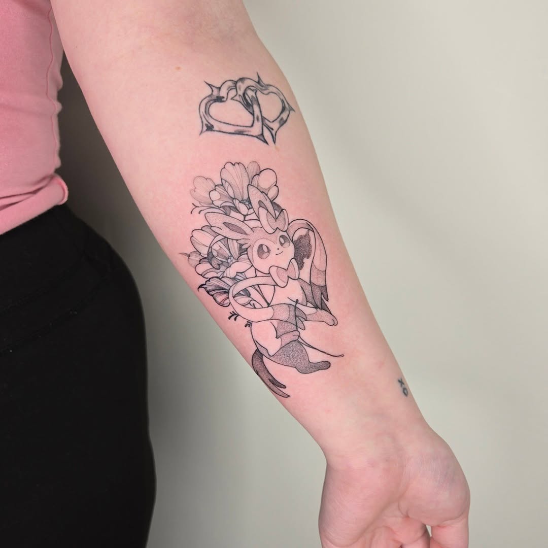 Tattoo by @savshimi — anime, fine_line