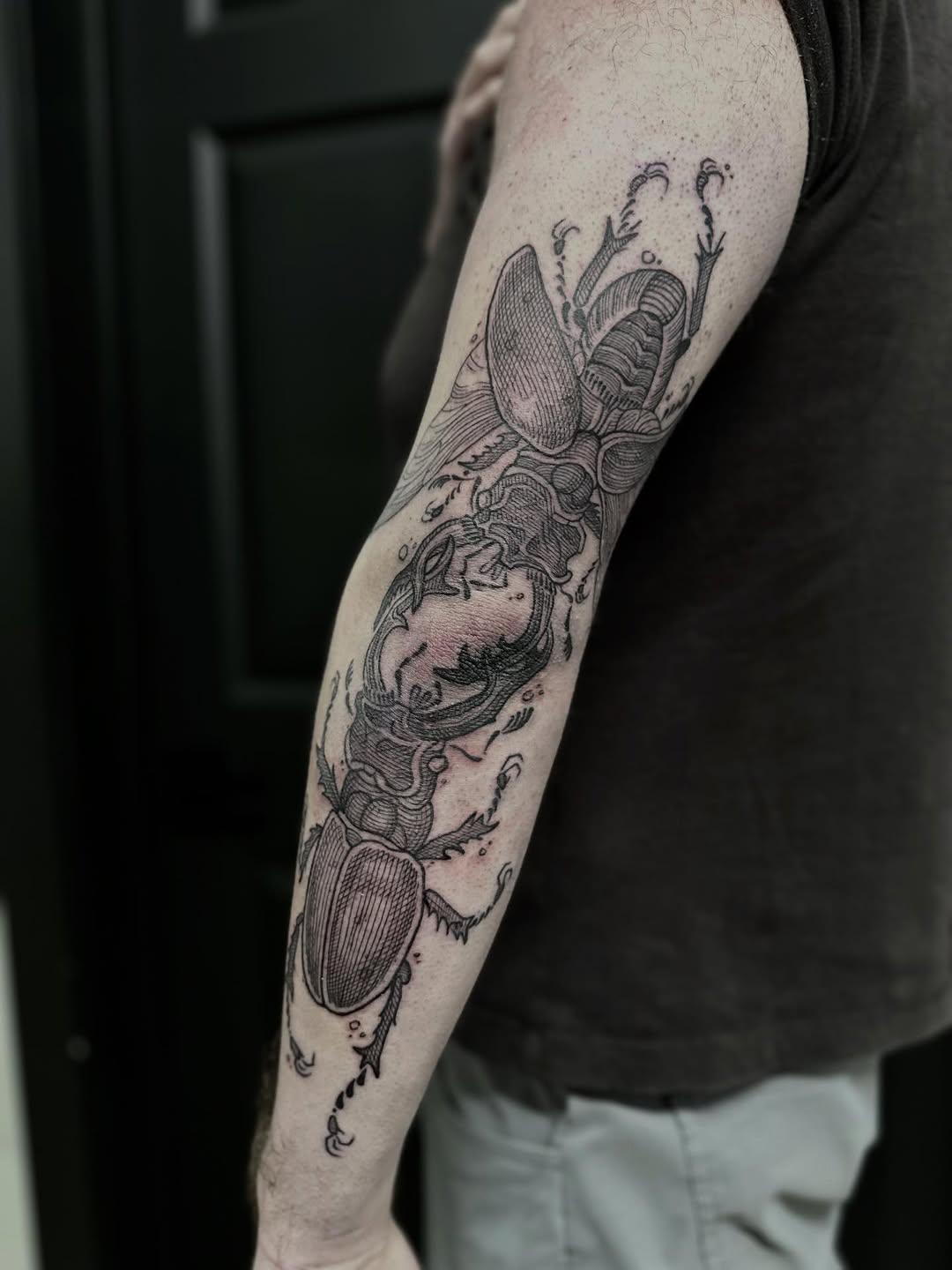 Tattoo by @cierahightattoos — black_and_grey, illustrative