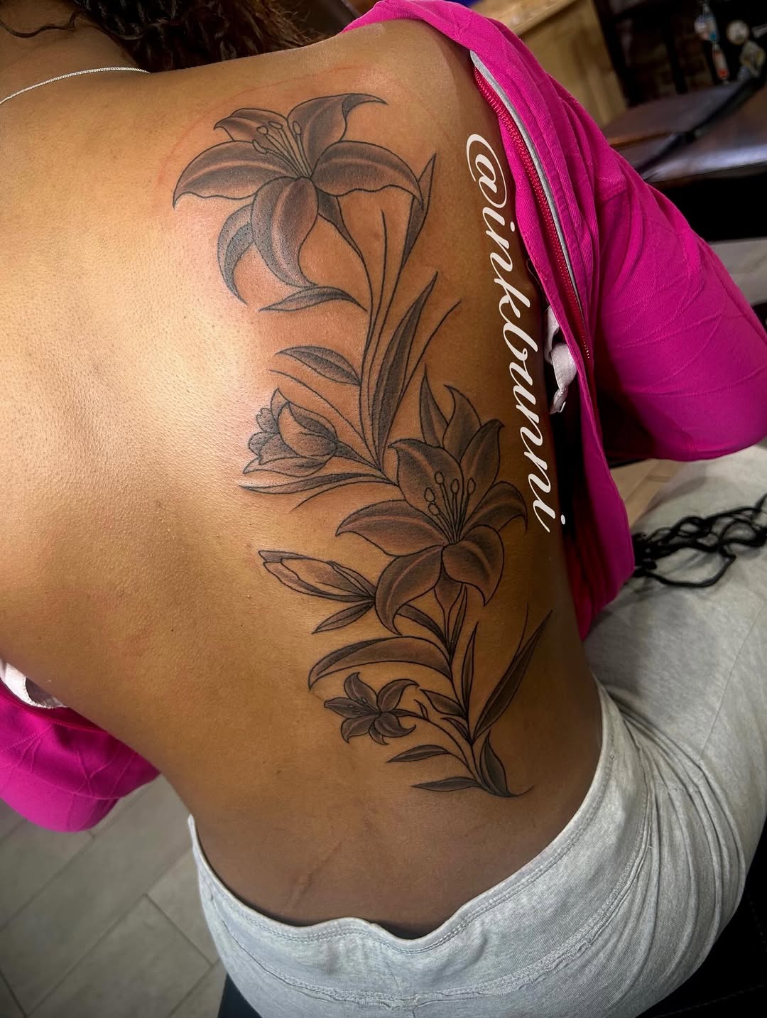 Tattoo by @inkbunni — black_and_grey
