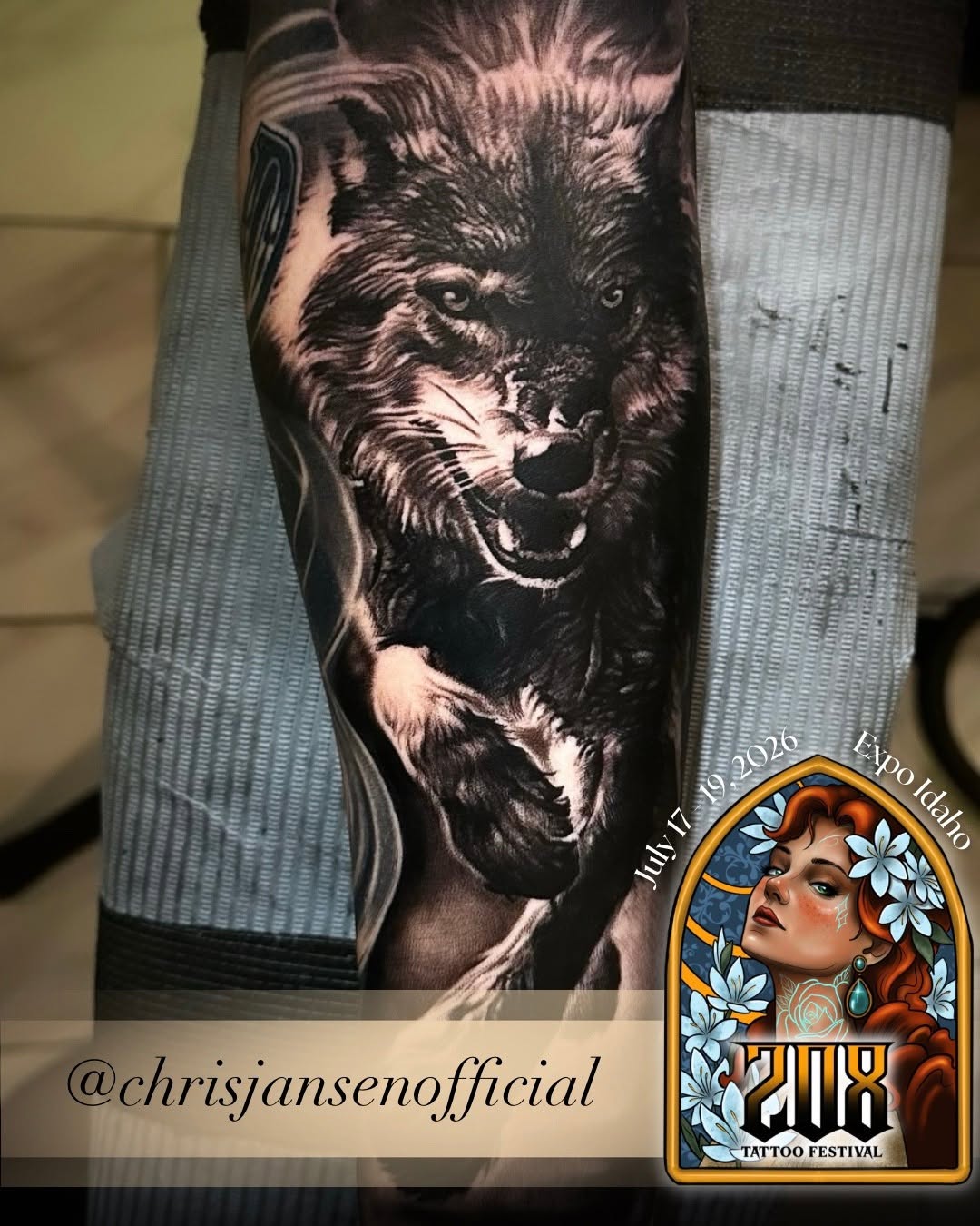 Tattoo by @chrisjansenofficial β realism, black_and_grey