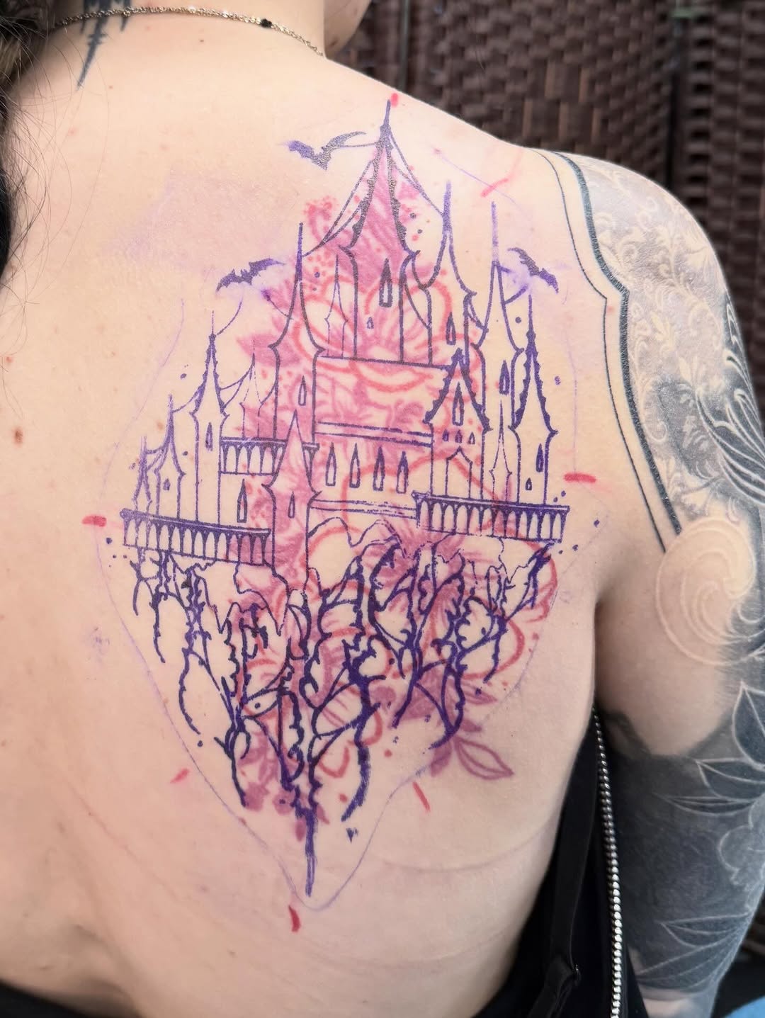 Tattoo by @gutsandink โ illustrative, trash_polka