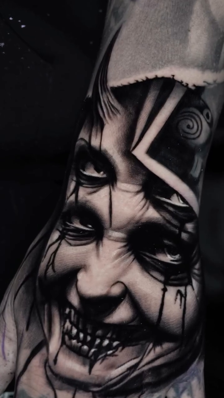 Tattoo by @pachink_ — dark_realism, black_and_grey