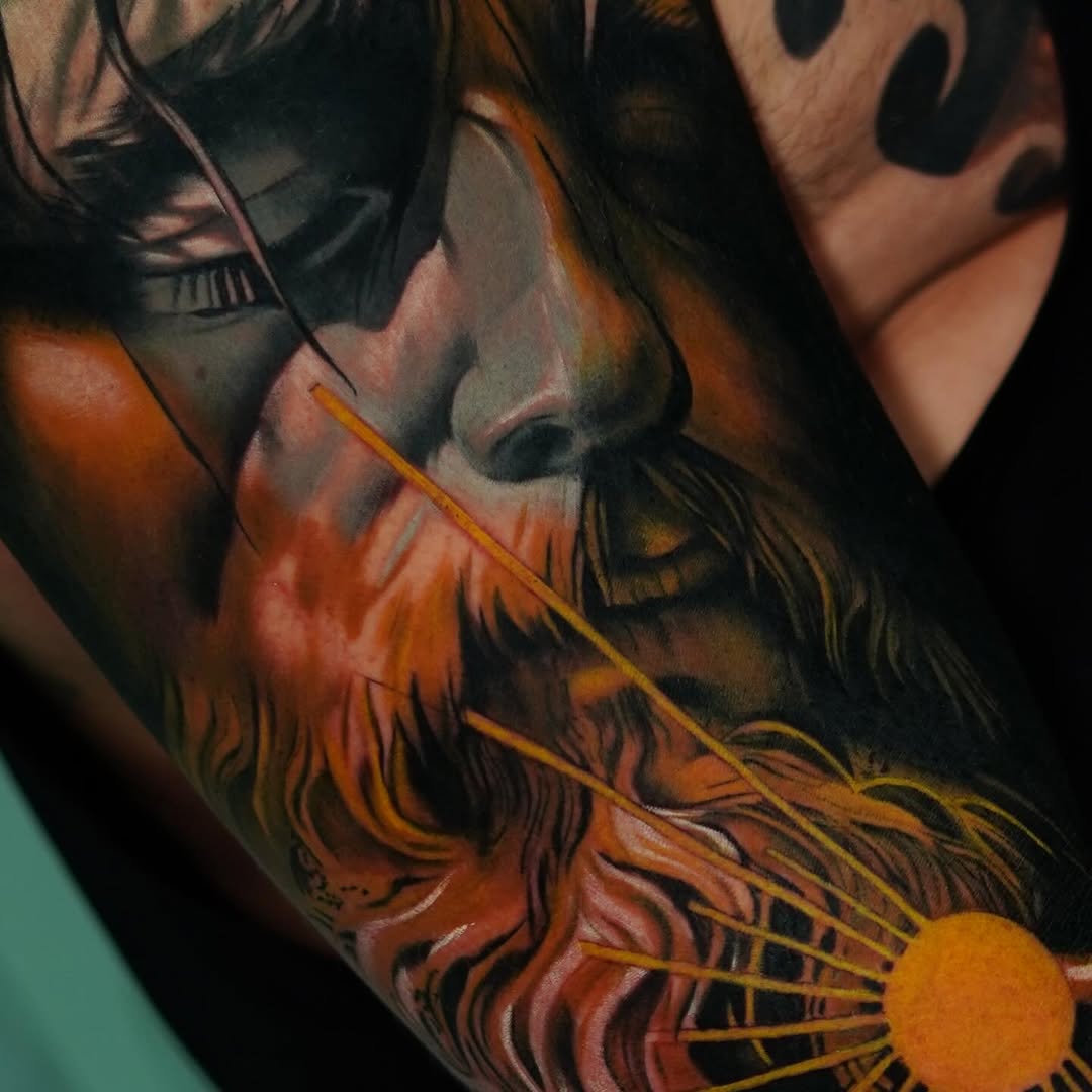 Tattoo by @lucas_espeche_tattoo β realism, black_and_grey
