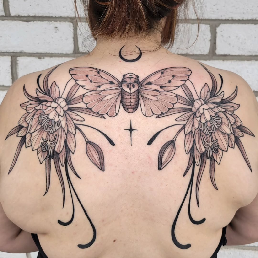 Tattoo by @aqua.suntattoos — black_and_grey, fine_line