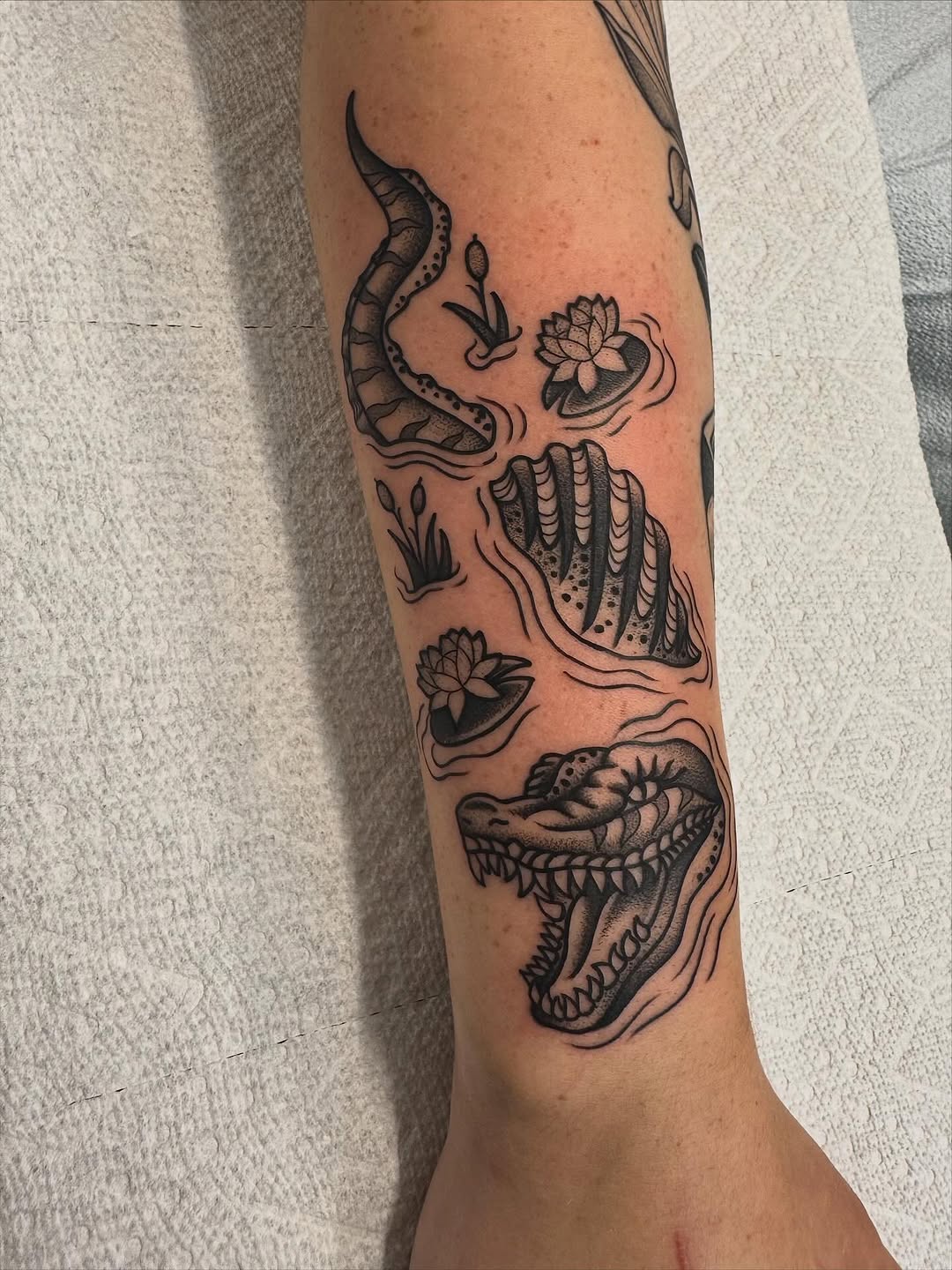 Tattoo by @stefanytattoos — american_traditional, illustrative