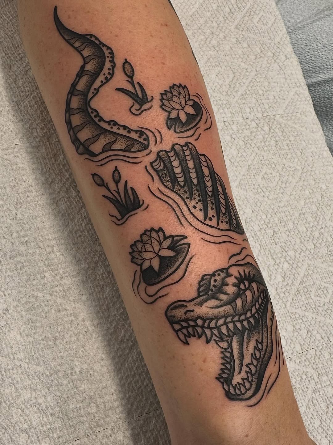 Tattoo by @stefanytattoos — american_traditional, illustrative