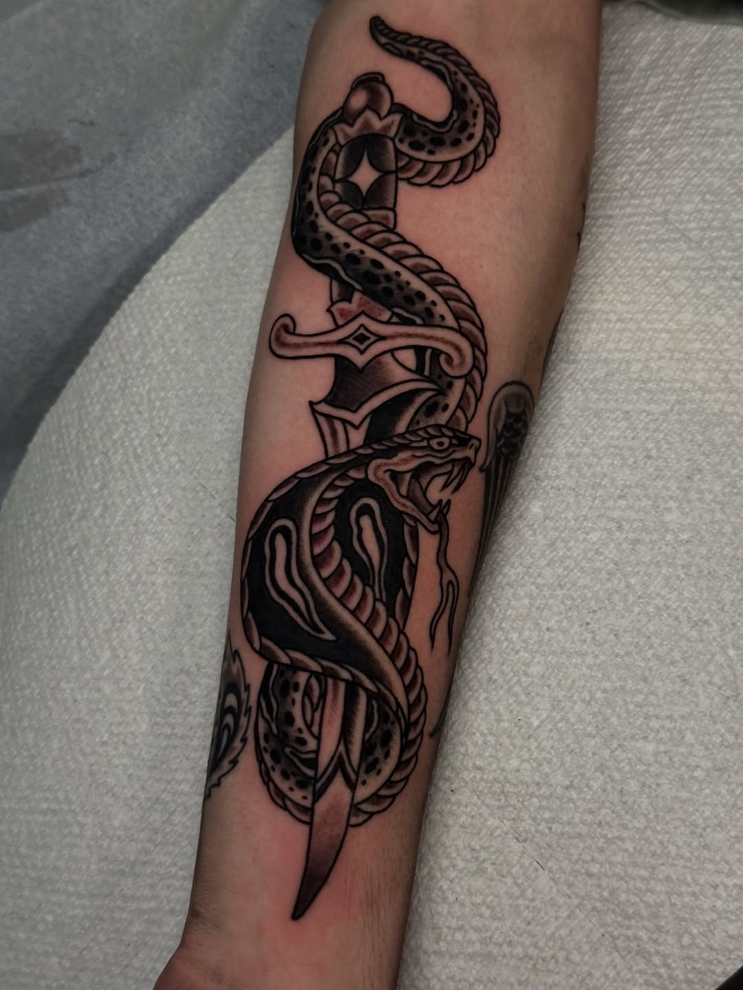 Tattoo by @sevenstattoos β american_traditional, blackwork