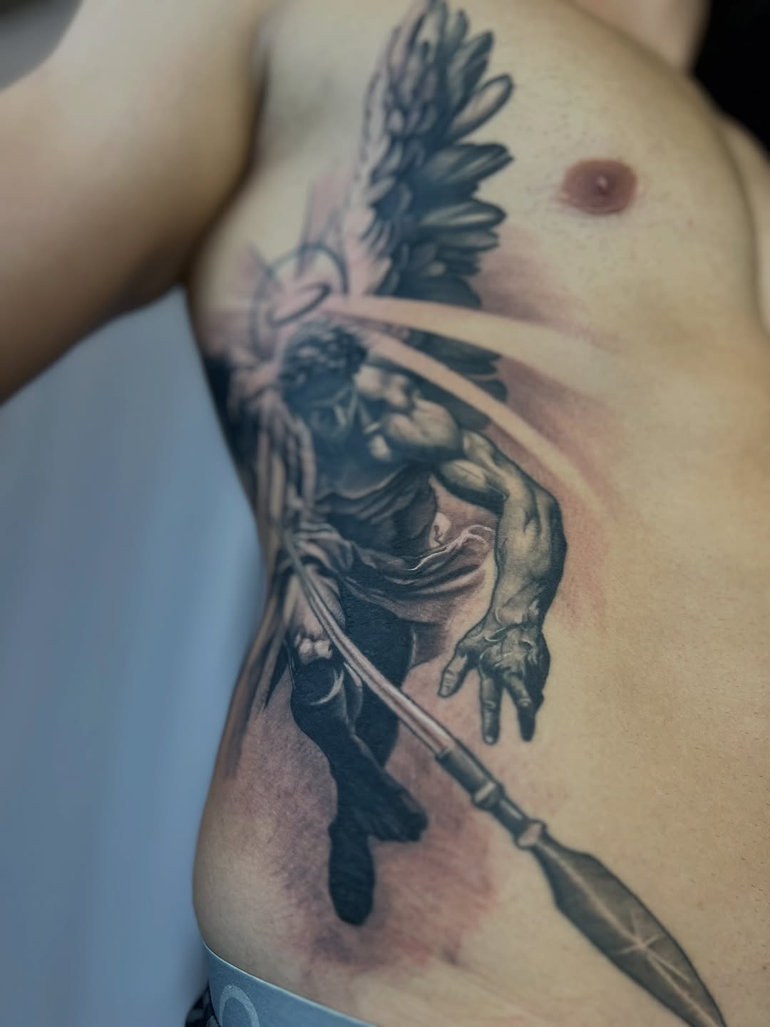 Tattoo by @apologies_tattoo_studios — realism, black_and_grey