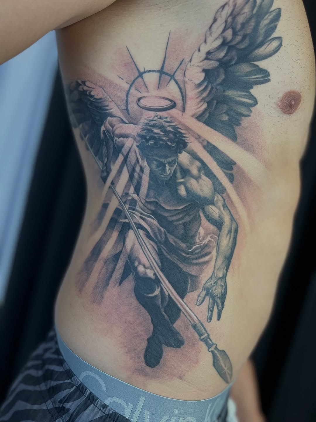 Tattoo by @apologies_tattoo_studios — realism, black_and_grey