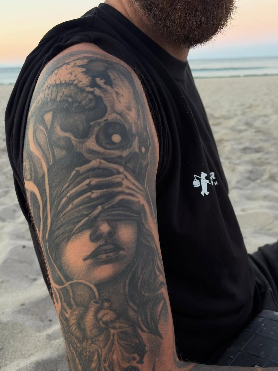 Tattoo by @italoholietattoo — black_and_grey, realism