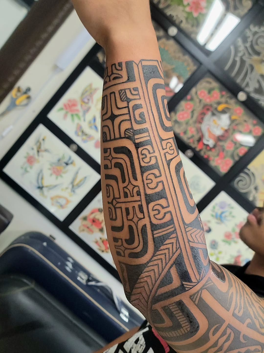 Tattoo by @hiwawolfe — tribal, blackwork
