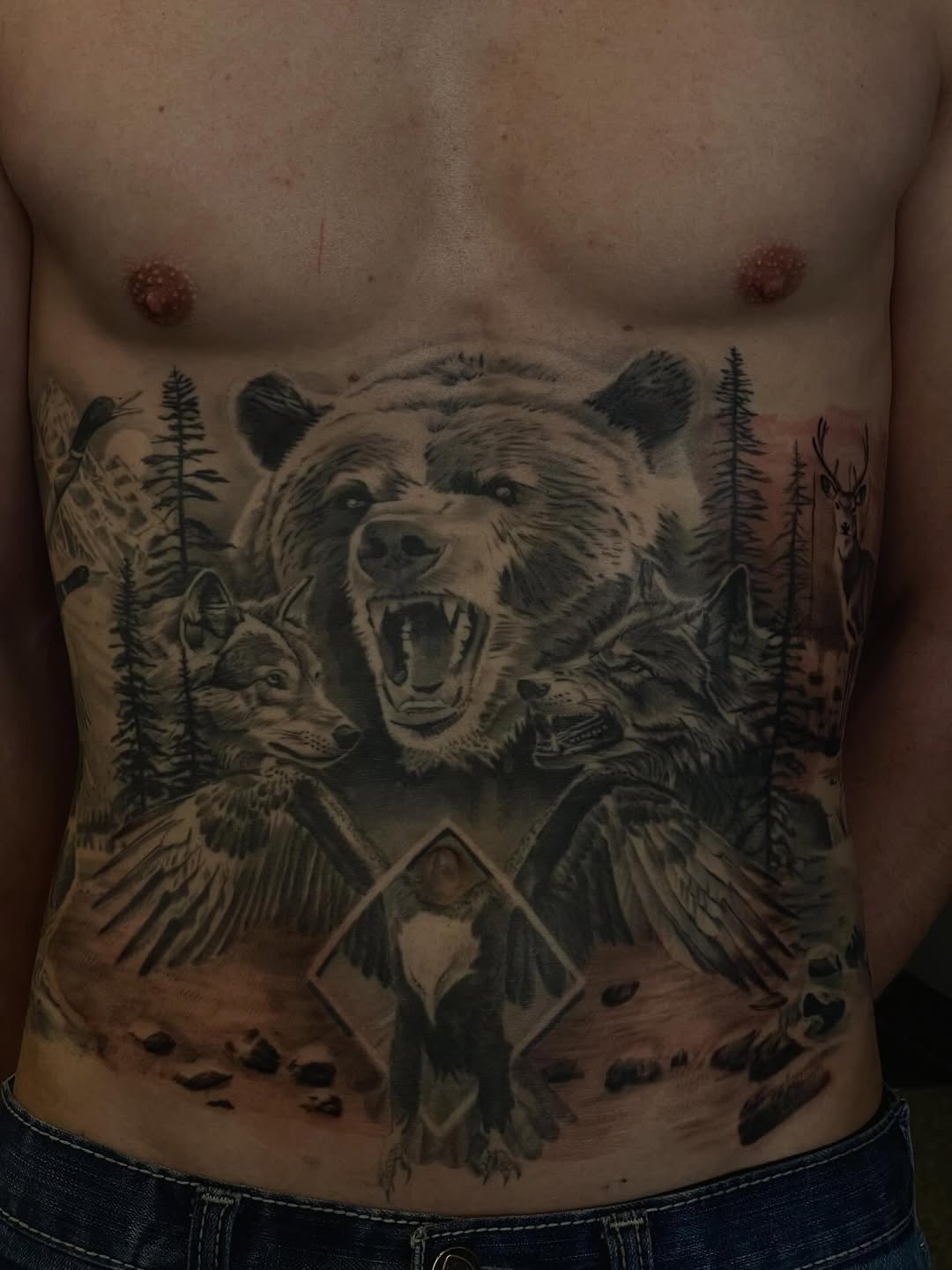 Tattoo by @thinkinkjr — realism, black_and_grey