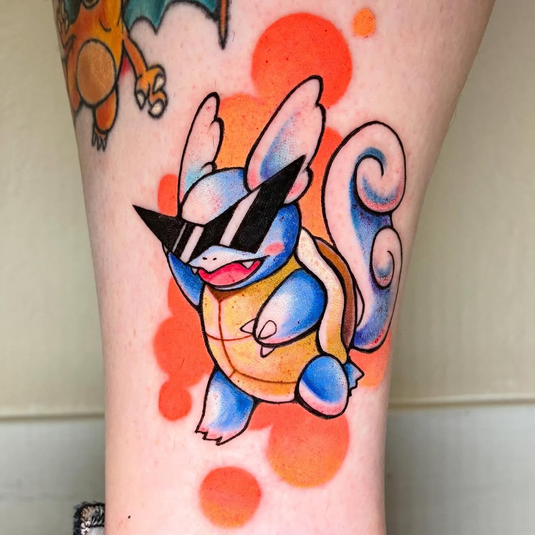 Tattoo by @rarepandatats — new_school, anime