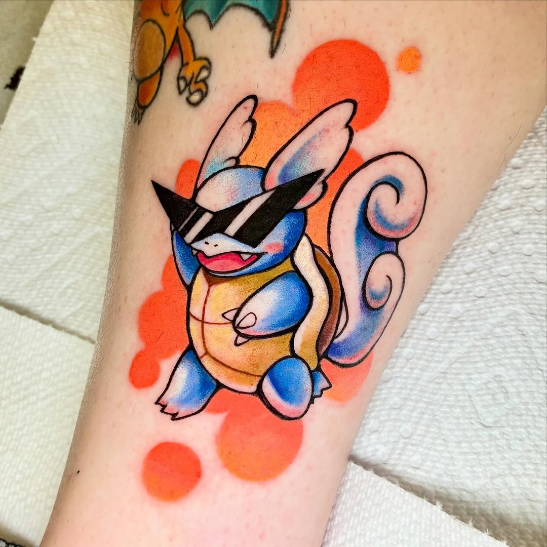Tattoo by @rarepandatats — new_school, anime