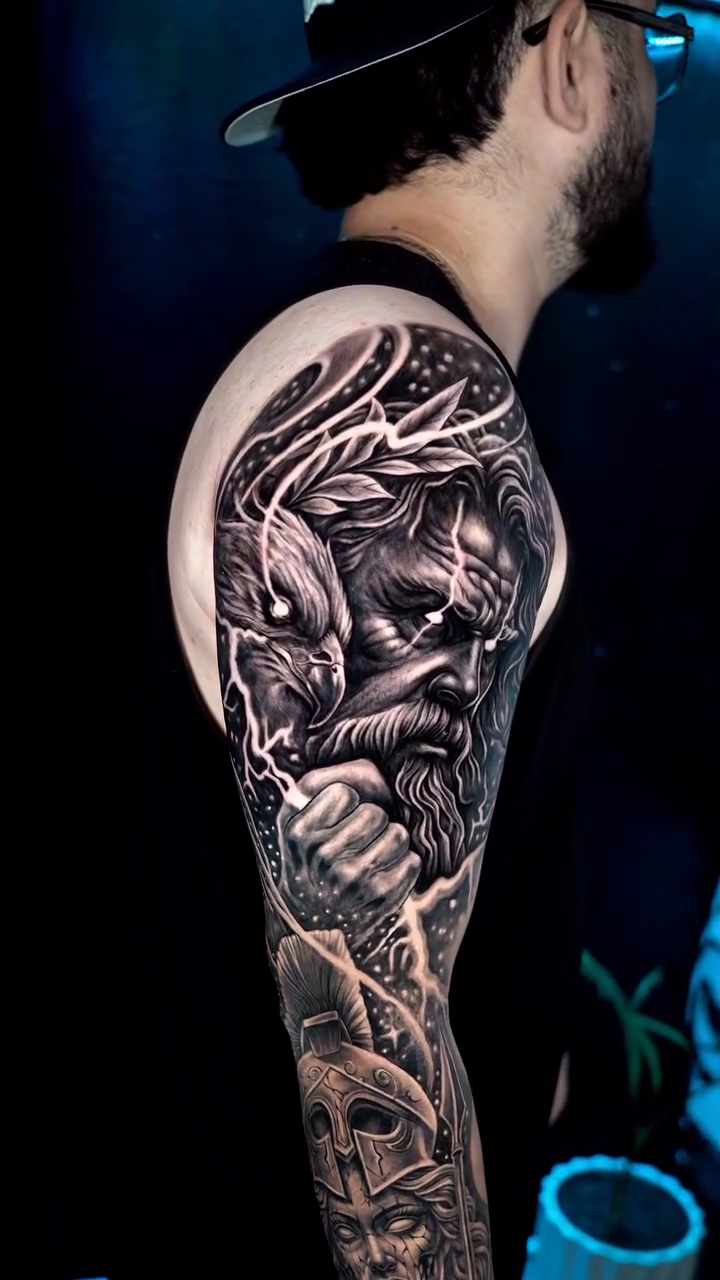 Tattoo by @saekone1 β realism, black_and_grey