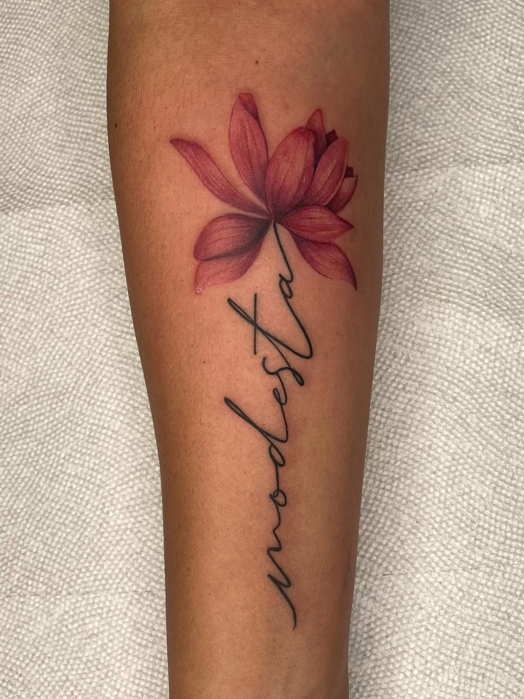 Tattoo by @l.sinatra__ — lettering_script, fine_line