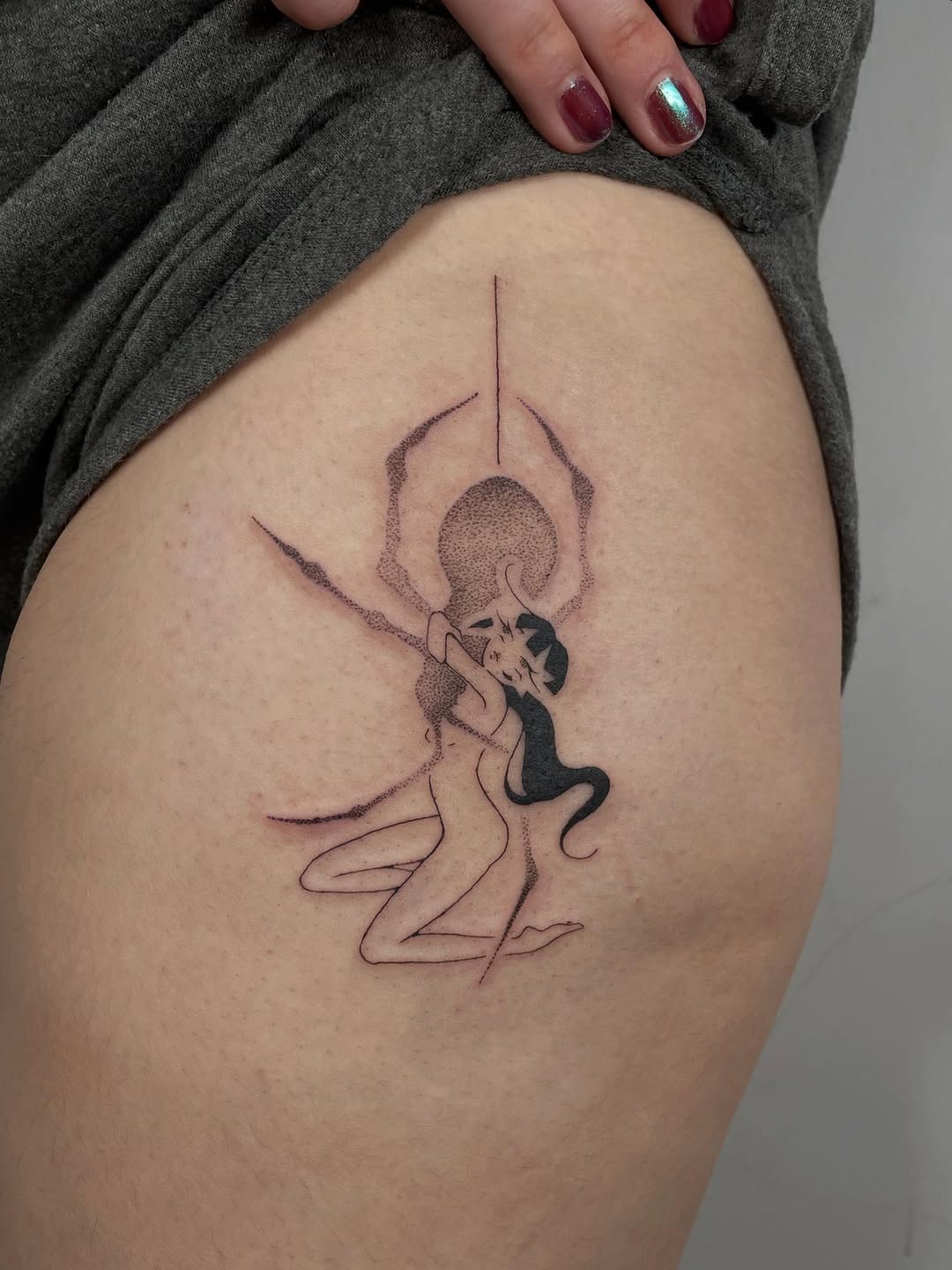 Tattoo by @gloomtimes — fine_line, dotwork