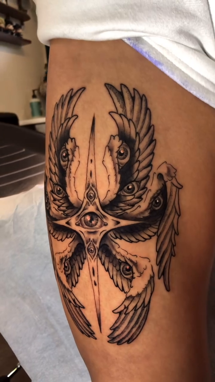 Tattoo by @aidabtattoo — blackwork, geometric
