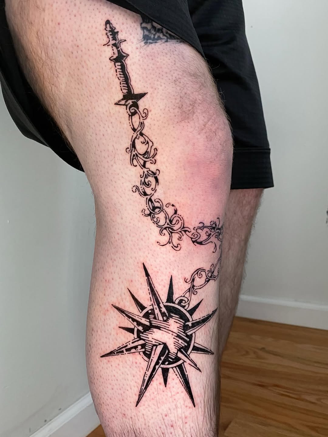 Tattoo by @woodniptat โ blackwork, ornamental