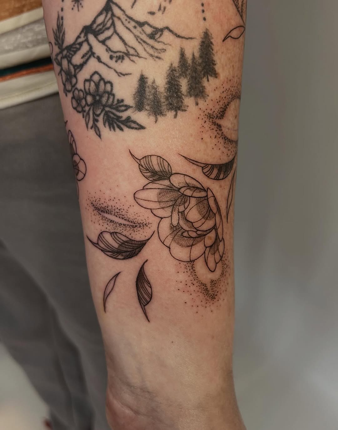 Tattoo by @notmarytattoos — fine_line, dotwork