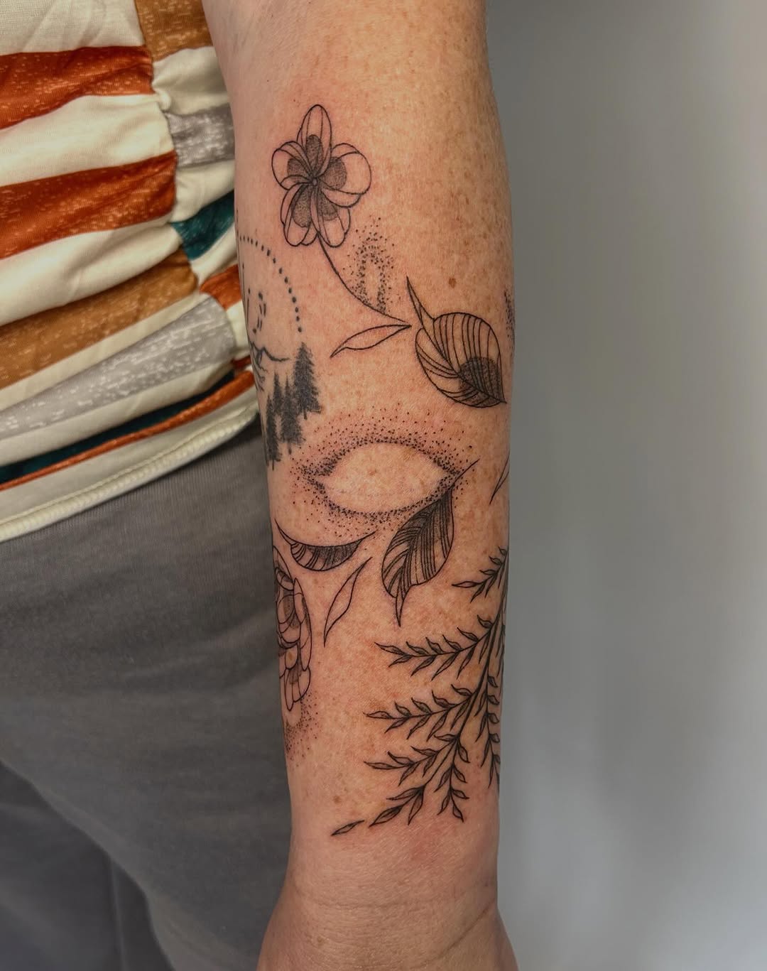 Tattoo by @notmarytattoos — fine_line, dotwork