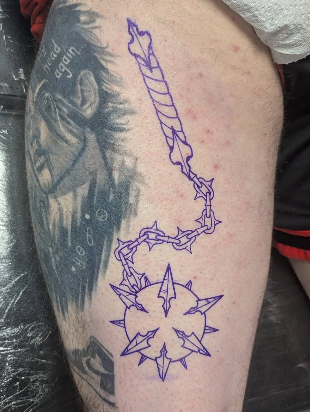 Tattoo by @maidencrone_tattoo — blackwork