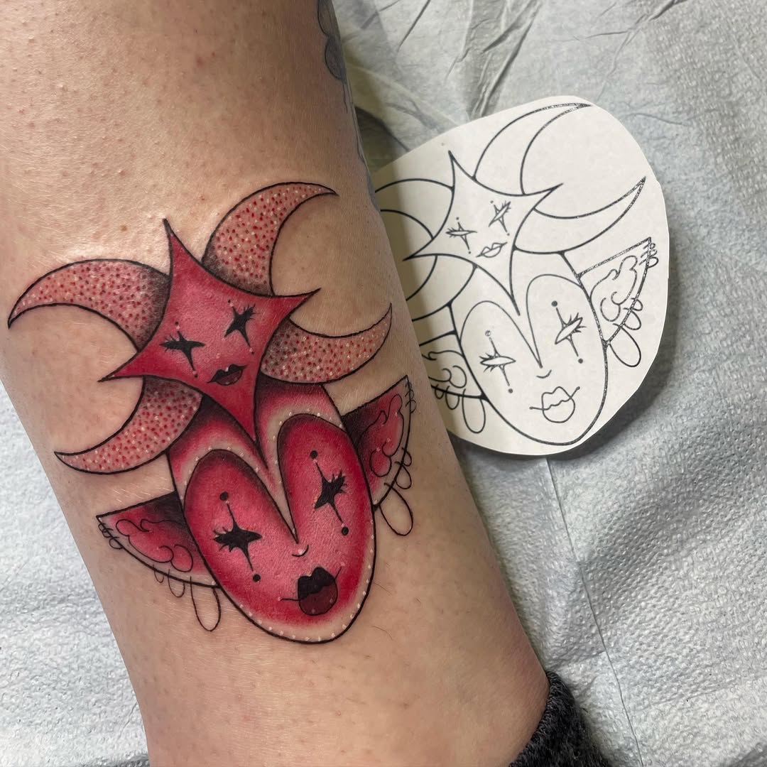 Tattoo by @zetersenn_ink — new_school, trash_polka