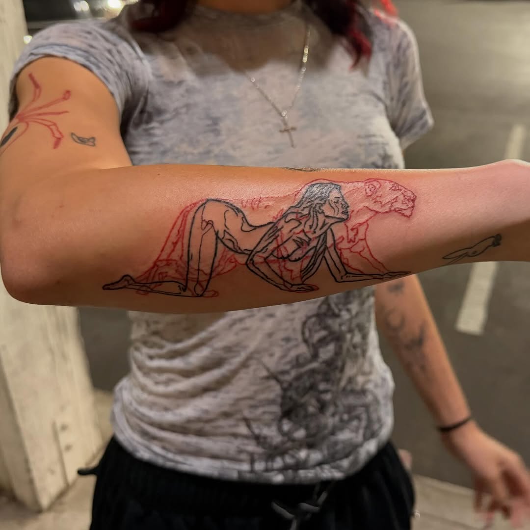 Tattoo by @corteztattoozz — black_and_grey