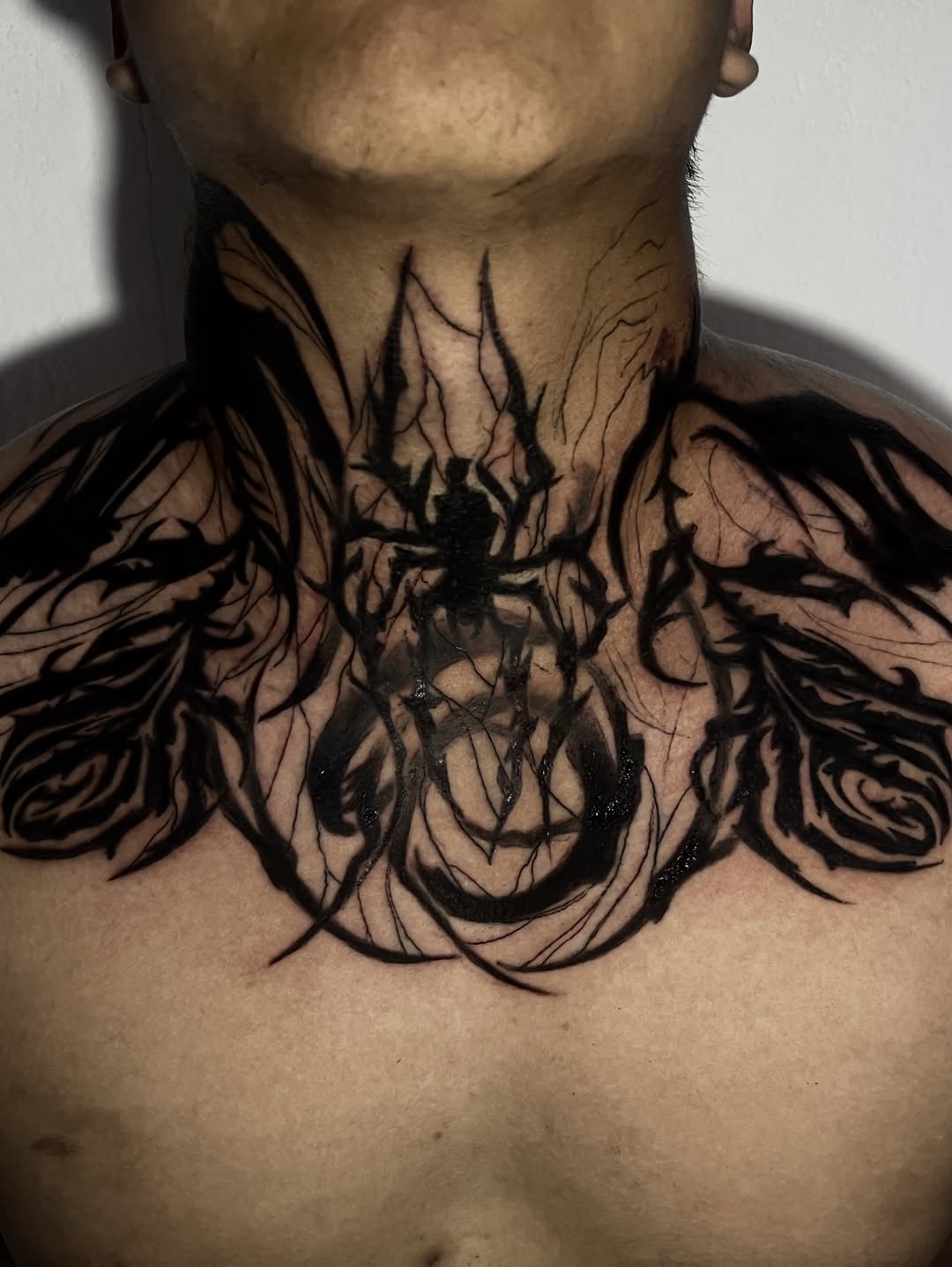 Tattoo by @alonso.rangel_ — blackwork, dark_realism