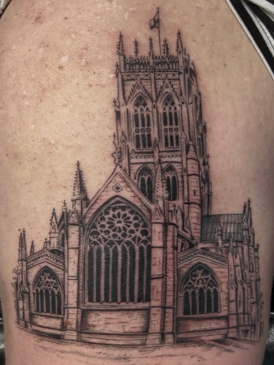 Tattoo by @ozzyblacklinetattoo — black_and_grey, realism