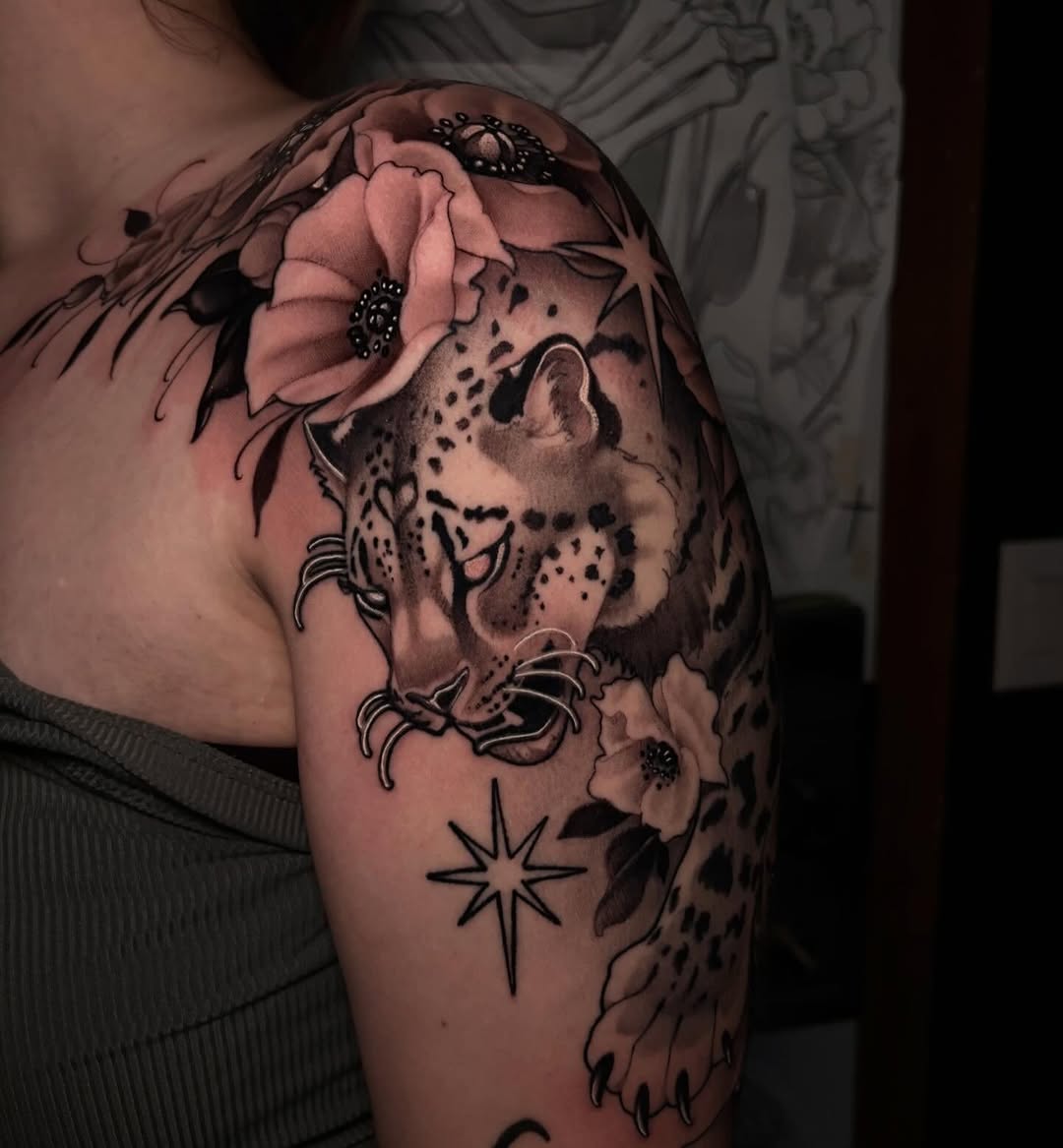 Tattoo by @taylorelizabethtattoos β realism, black_and_grey