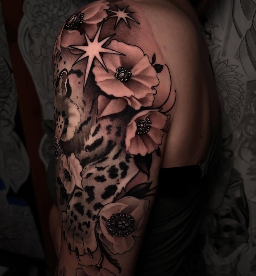 Tattoo by @taylorelizabethtattoos β realism, black_and_grey