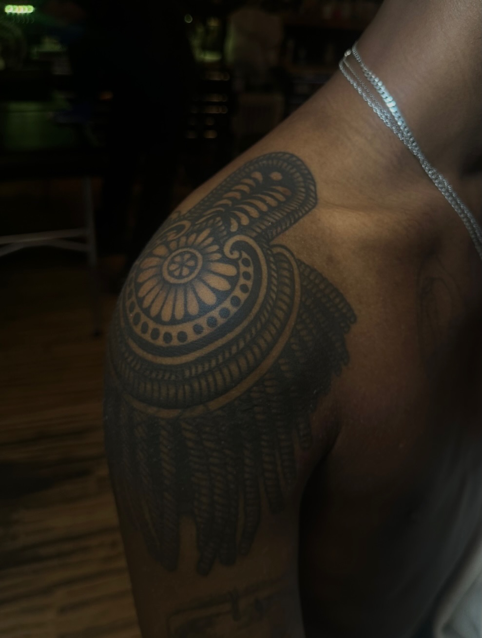 Tattoo by @beexgood — blackwork, ornamental