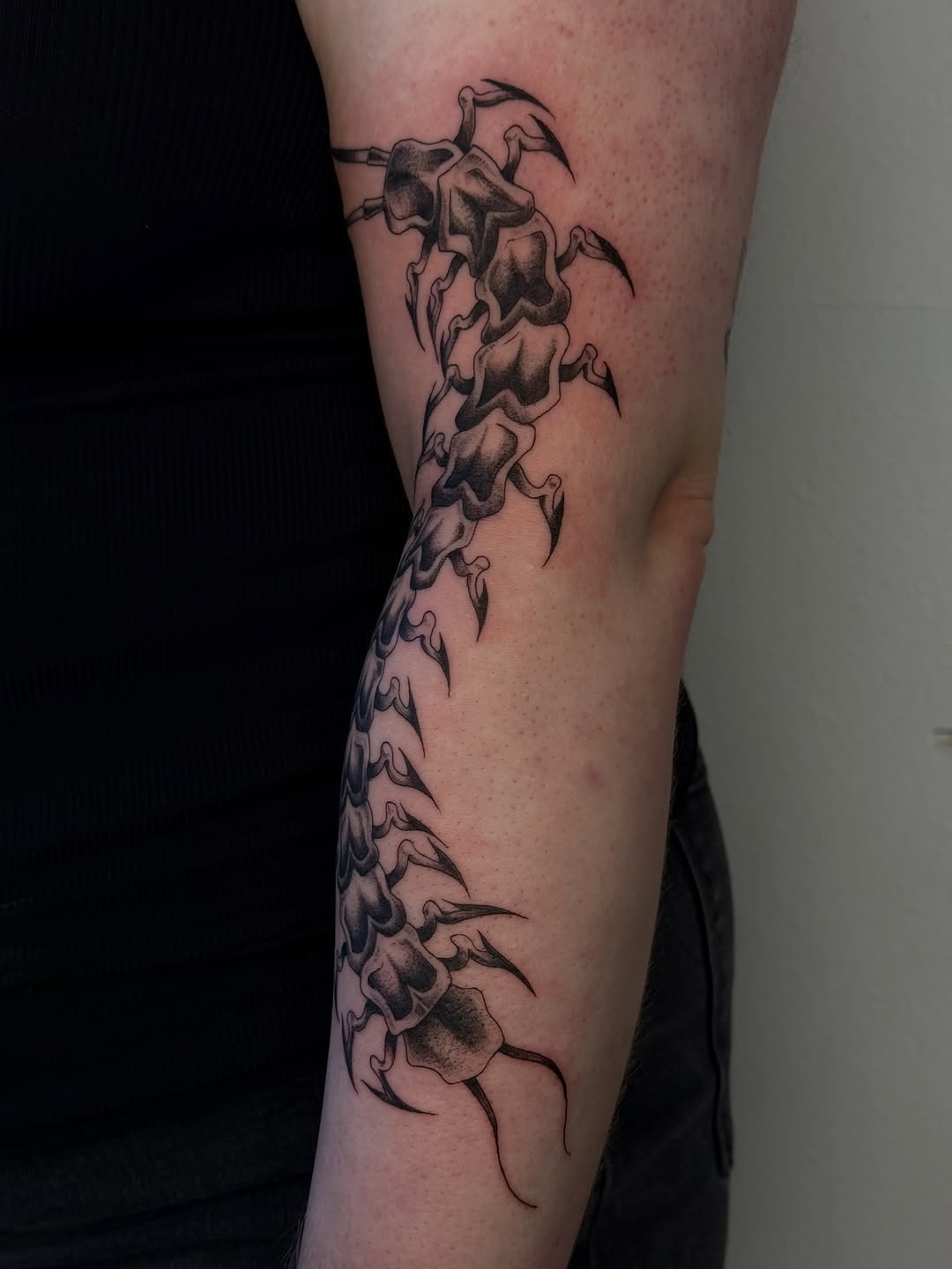 Tattoo by @chaotictattoo — blackwork, illustrative