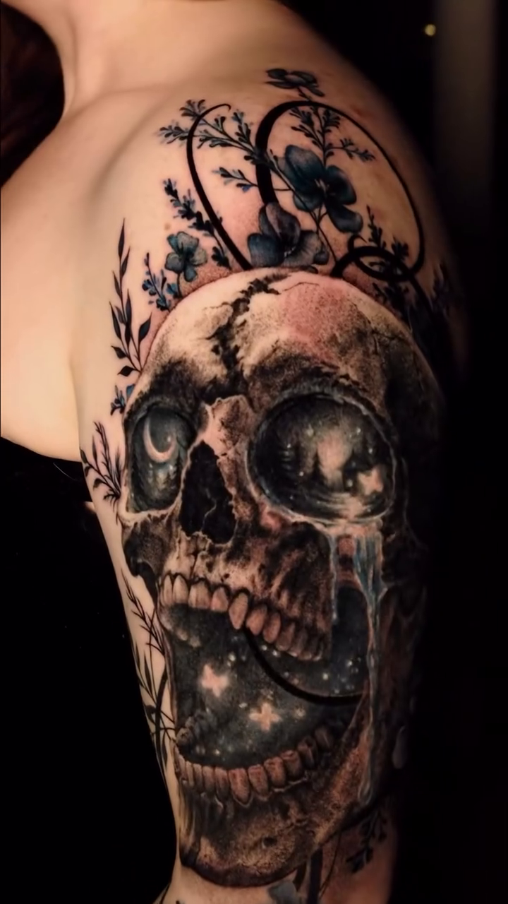 Tattoo by @tehyamaxwell — realism, dark_realism