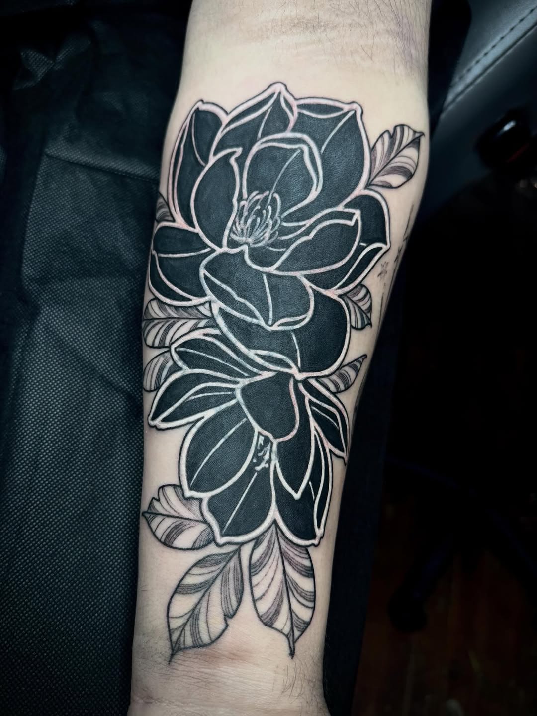Tattoo by @prettyinink_tattoo — blackwork, illustrative