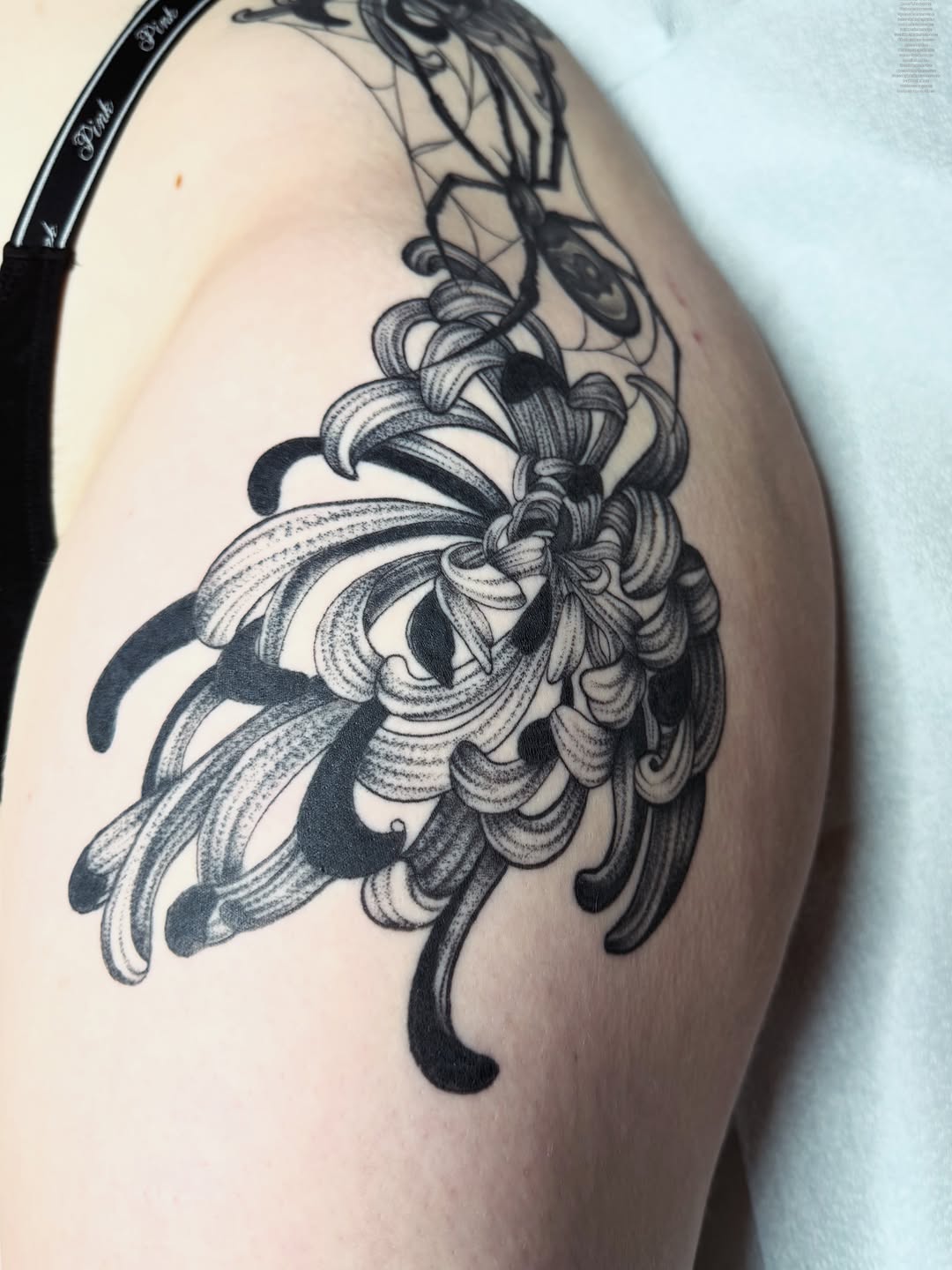 Tattoo by @rosie.tattoo — black_and_grey, realism