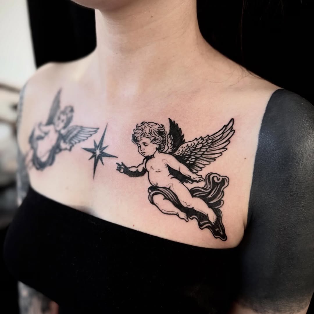 Tattoo by @rigershstrange β blackwork, illustrative