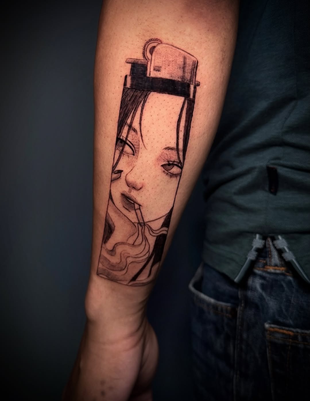 Tattoo by @eli.inkx — illustrative, black_and_grey