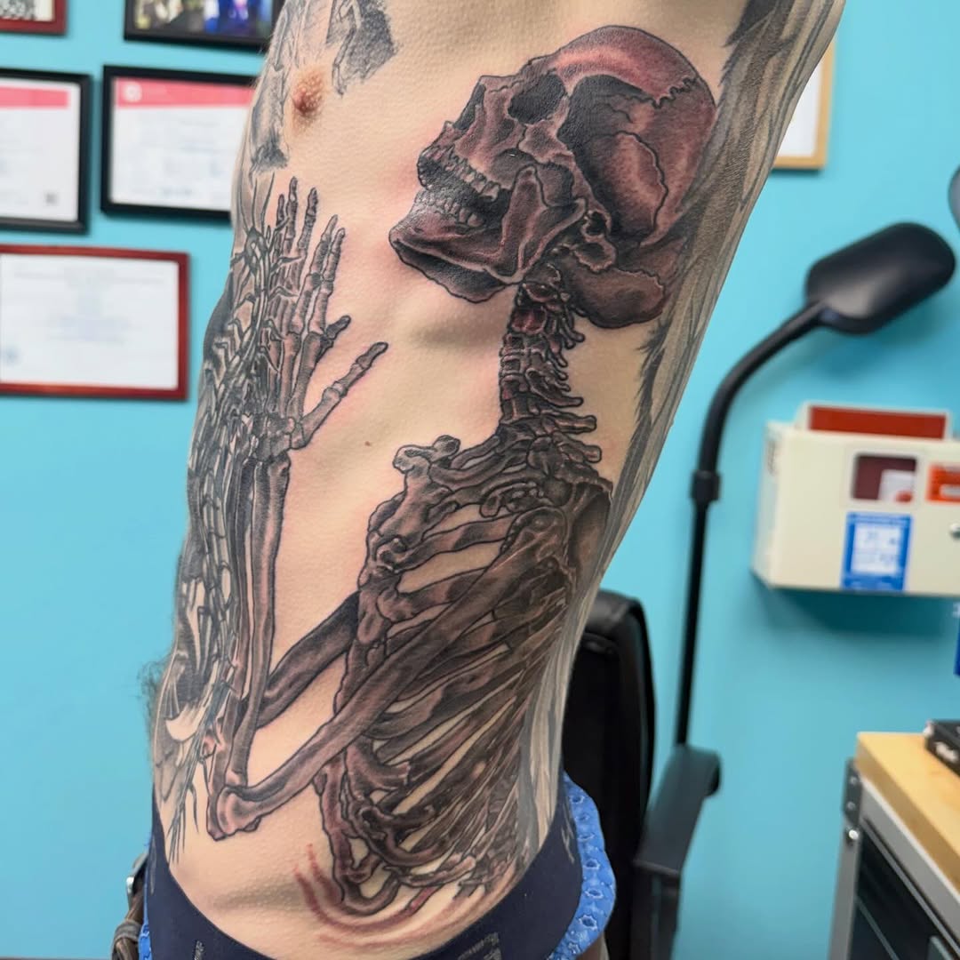 Tattoo by @jared.shugart.tattoos — realism, black_and_grey