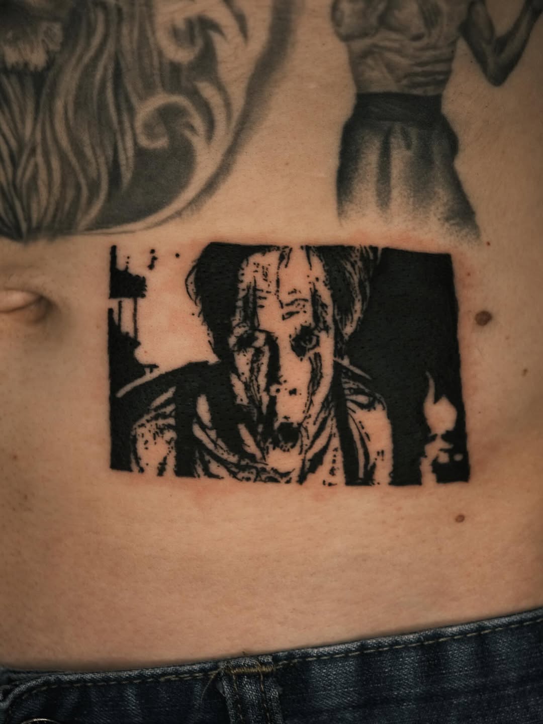 Tattoo by @oxurminexo โ blackwork