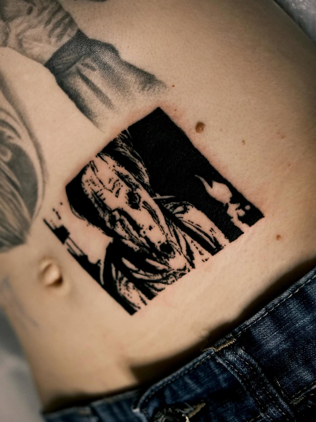 Tattoo by @oxurminexo โ blackwork, realism