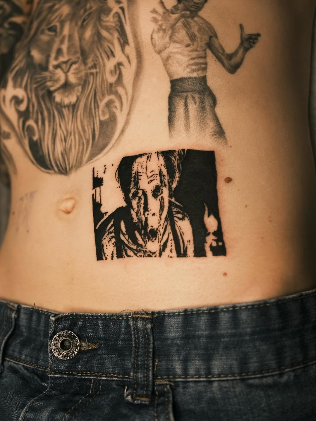 Tattoo by @oxurminexo โ blackwork