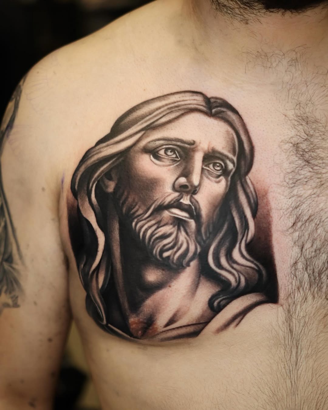 Tattoo by @cordero.inks — realism, black_and_grey