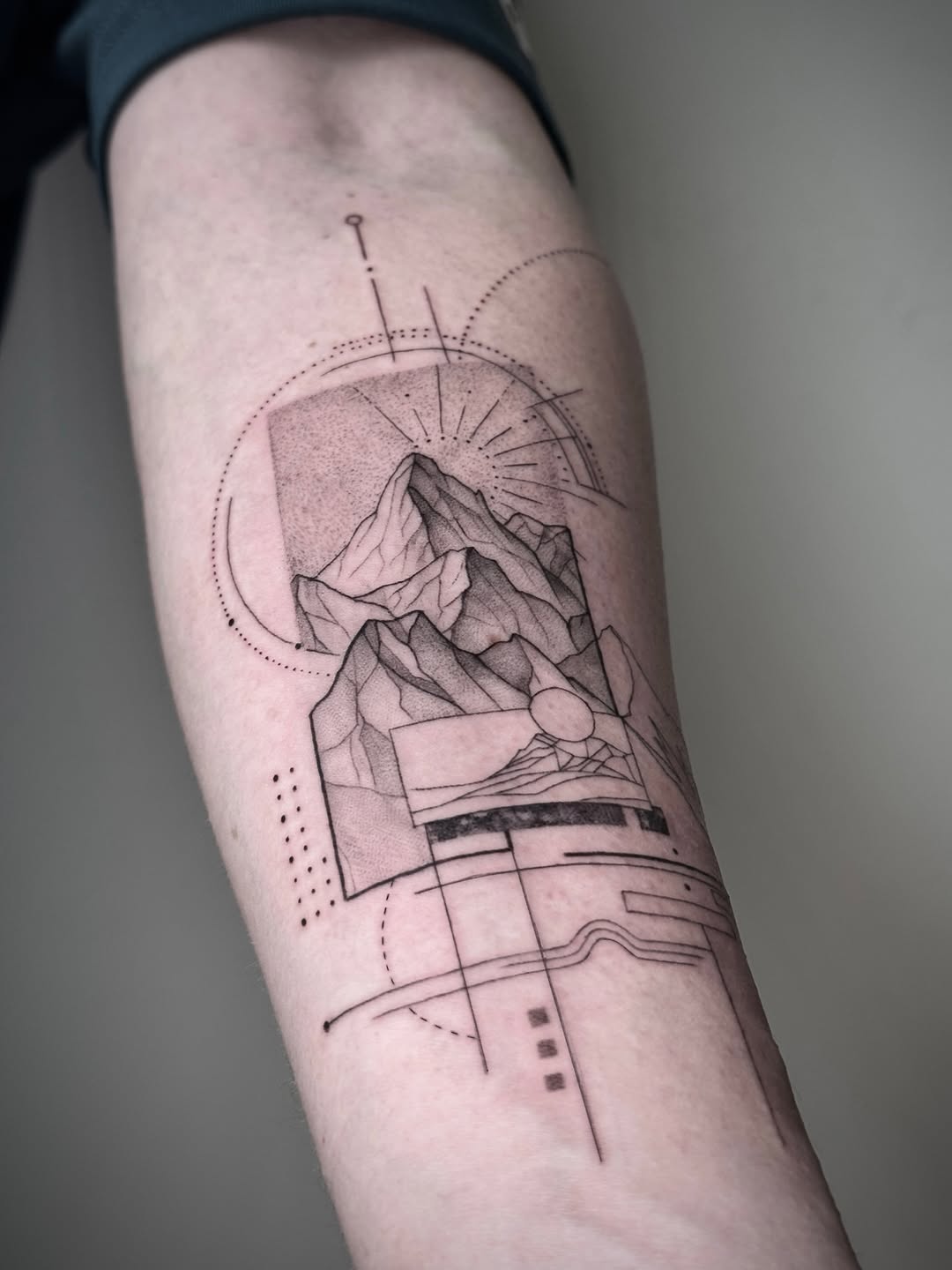 Tattoo by @tapz.zzz — geometric, black_and_grey