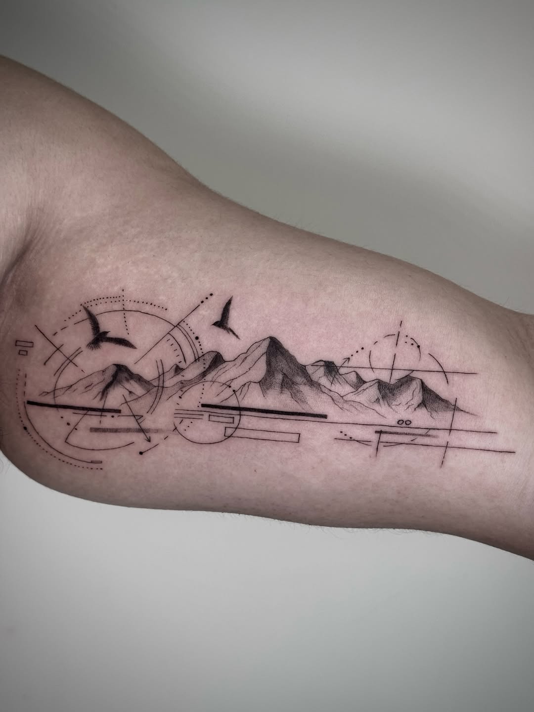 Tattoo by @tapz.zzz — geometric, black_and_grey